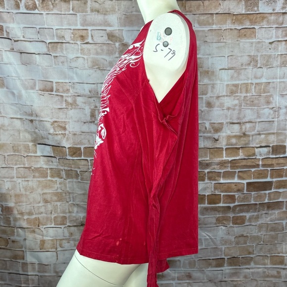 Affliction Women’s Graphic Long Sleeve Cut-Out T-Shirt -Various Sizes -NWT - Picture 4 of 9